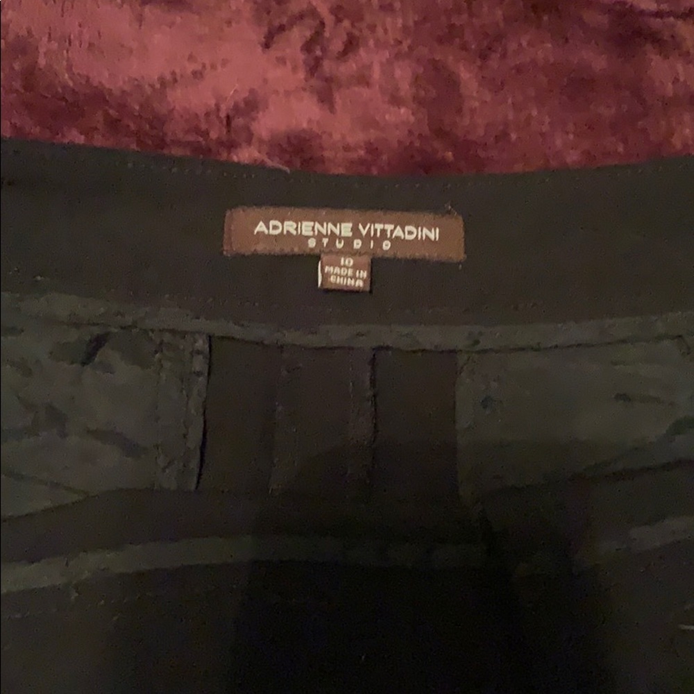Black pencil skirt gold buttons